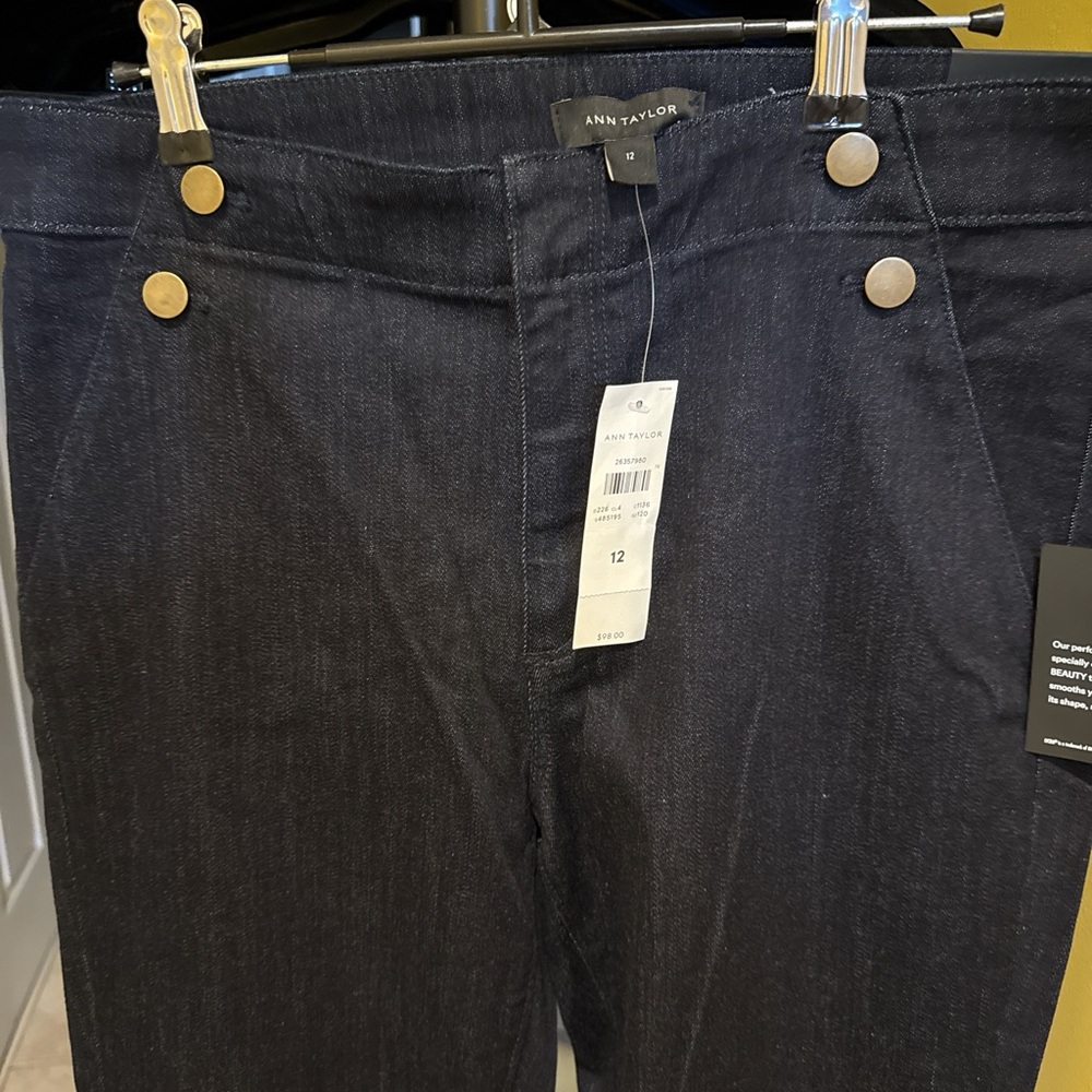 Ann Taylor High Rise Dark Indigo Jeans - Picture 4 of 4